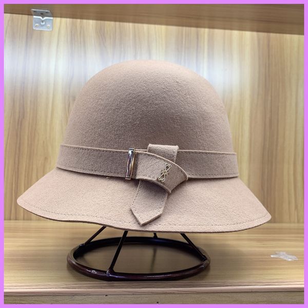 wholesale ladies bucket hat outdoor fashion formal hat wool casquette soild women caps hats mens cap fitted for party d2111064f, Blue;gray